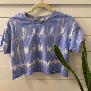 Forever 21 super crop tie dye